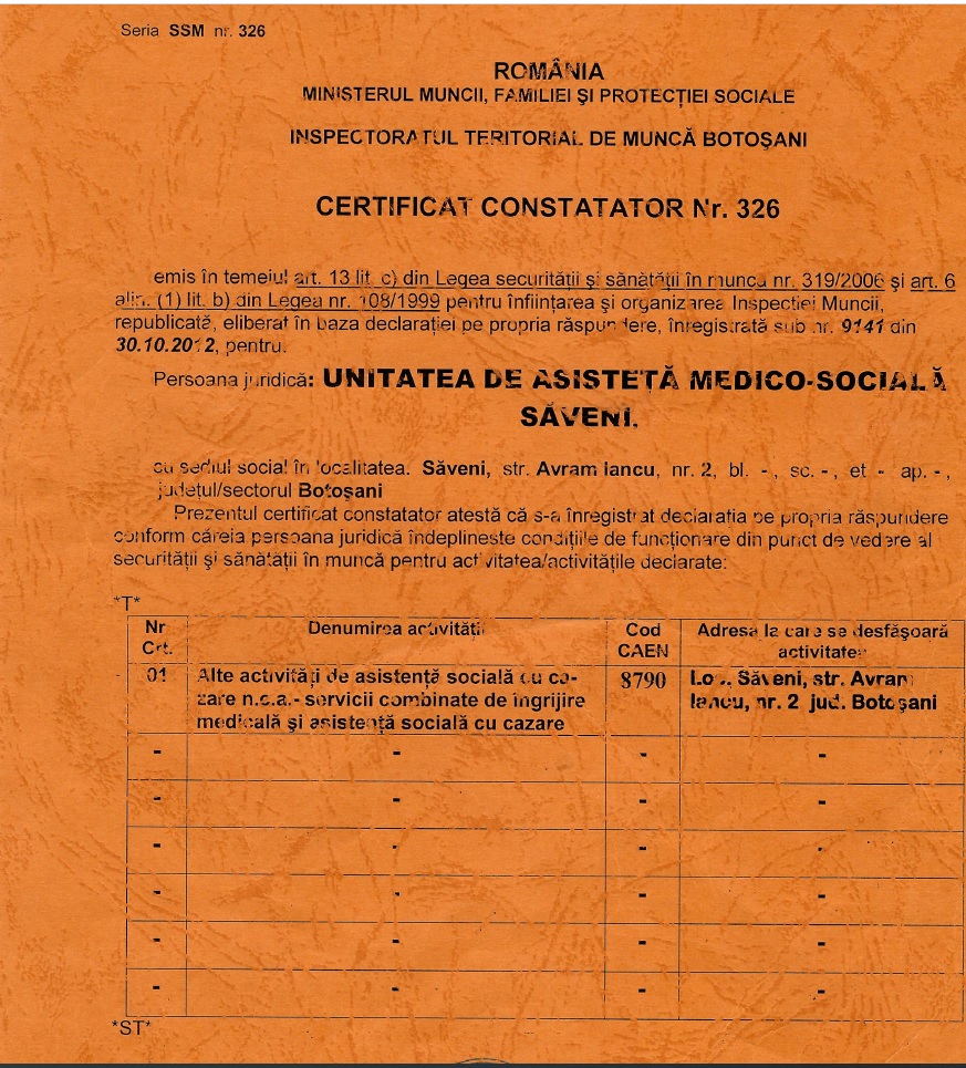 Certificare